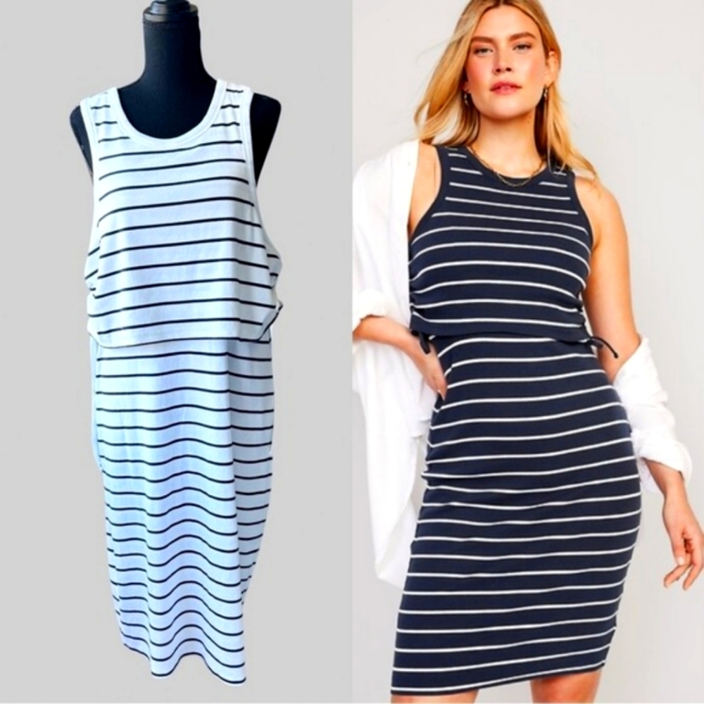 Old Navy Striped Maternity & Nursing Dress